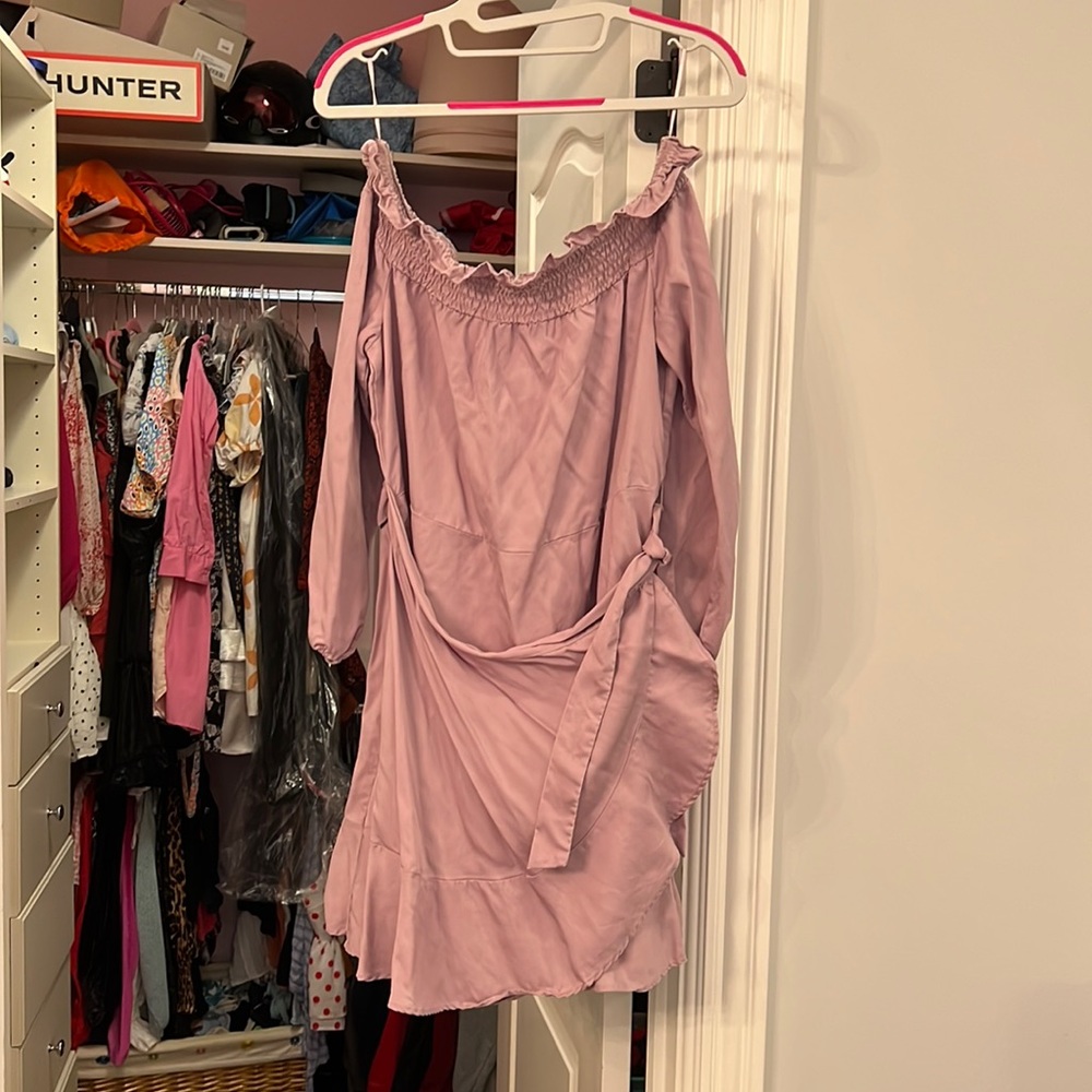 light pink strapless express dress. size m. brand new.